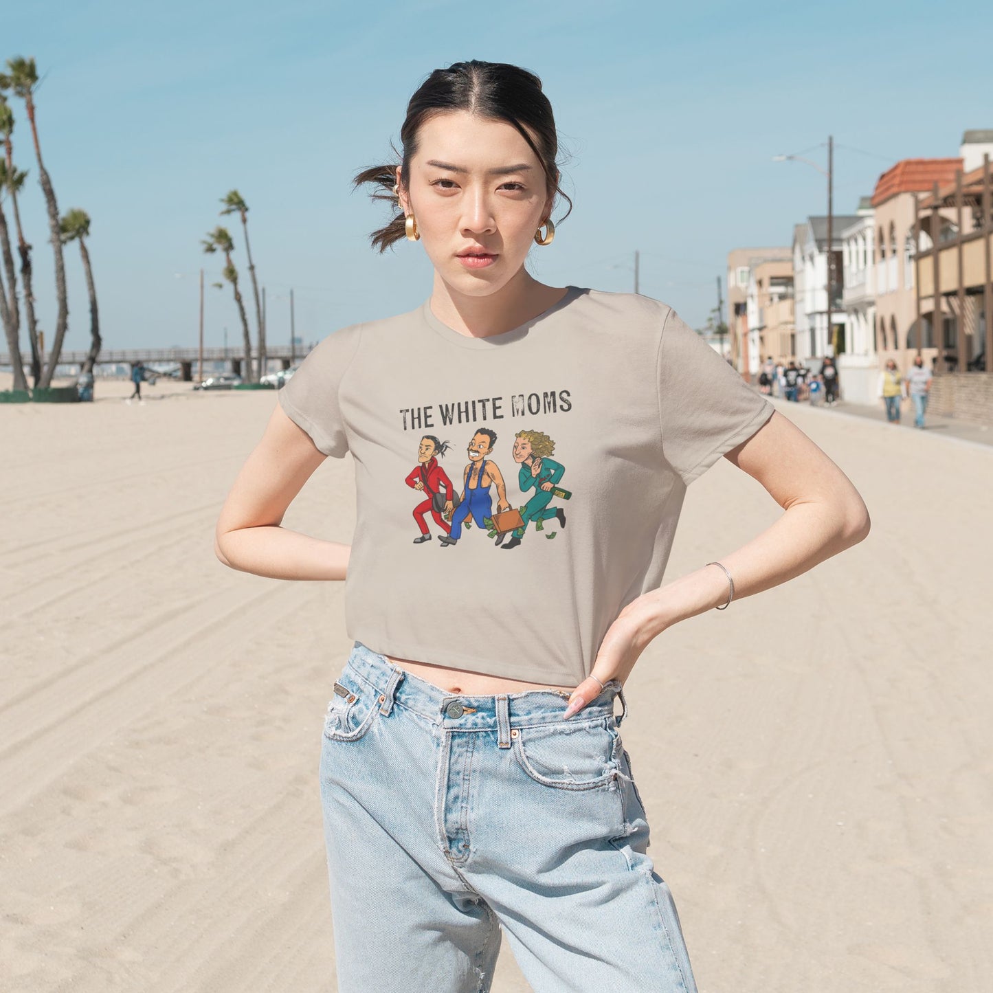 Cropped Tee Denver Hip Hop Trio The White Moms