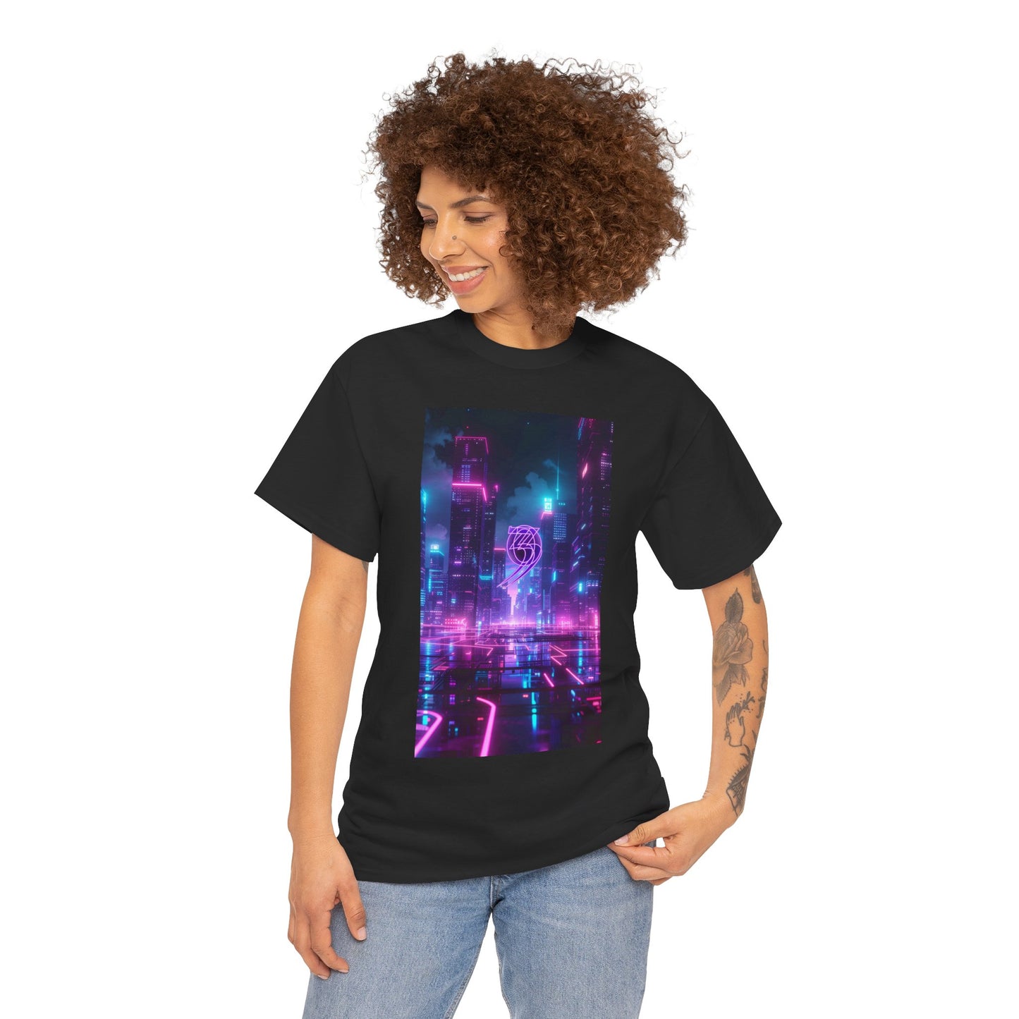 303 Crew Cyberpunk Cityscape T-Shirt