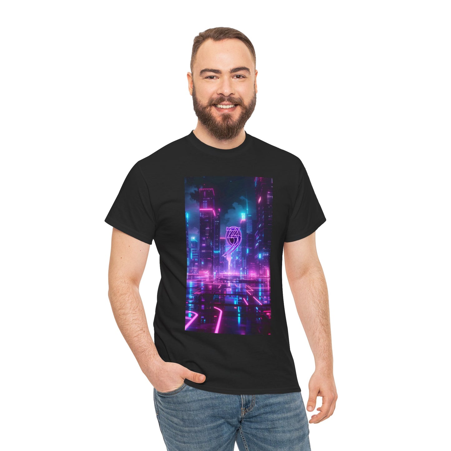 303 Crew Cyberpunk Cityscape T-Shirt