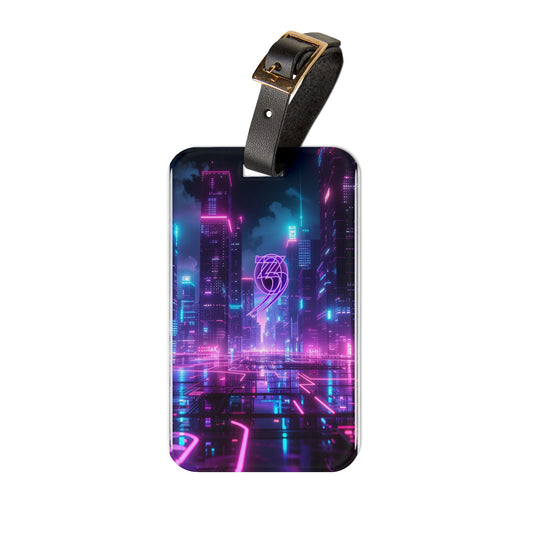 303 Crew Luggage Tag — Retro Futuristic Travel ID