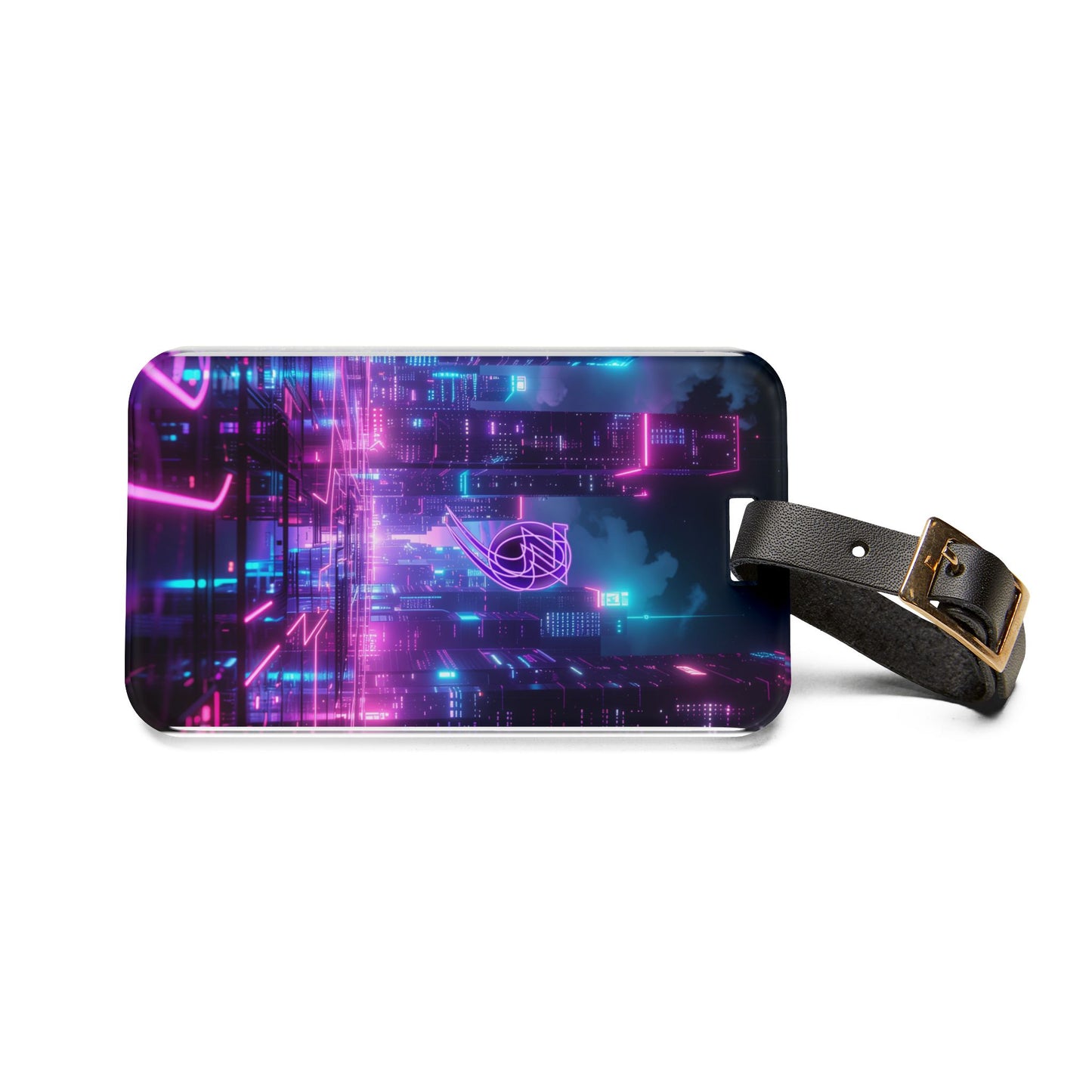 303 Crew Luggage Tag — Retro Futuristic Travel ID